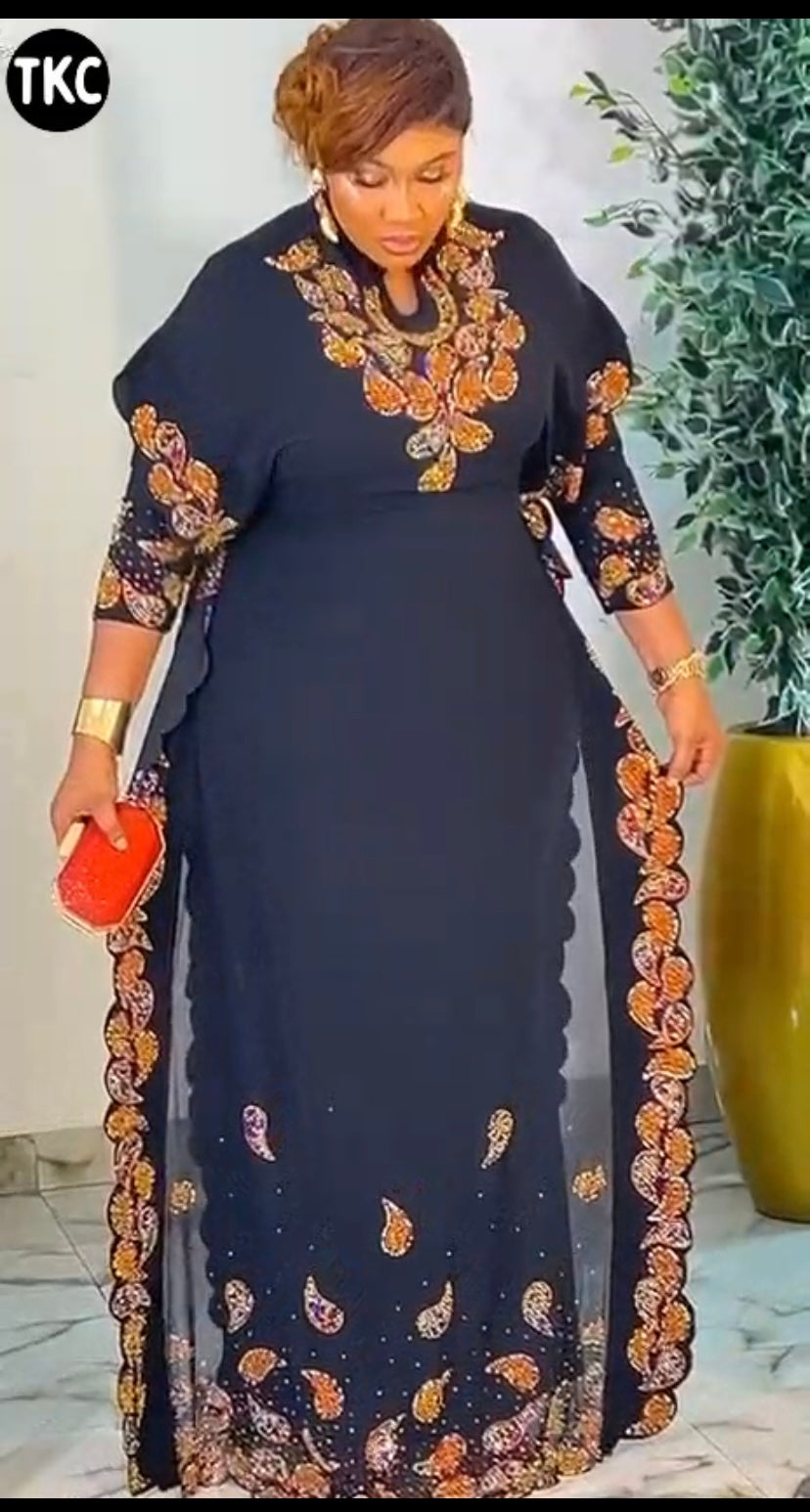 Rich Antie Model with SpiceLycra and Chiffon mixed