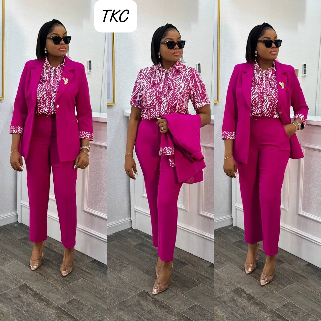 Vest - Pants - Blouse  3 pieces set