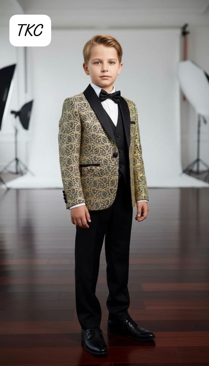 Jacket+Shirt+waistcoat +tie+pant (5-in-1)